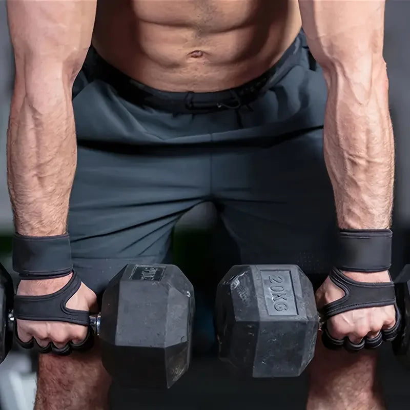 1Pair Training Gloves – Workout, Weightlifting, Fitness, Hand & Wrist Protector for Men & Women