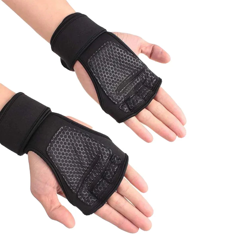 1Pair Training Gloves – Workout, Weightlifting, Fitness, Hand & Wrist Protector for Men & Women
