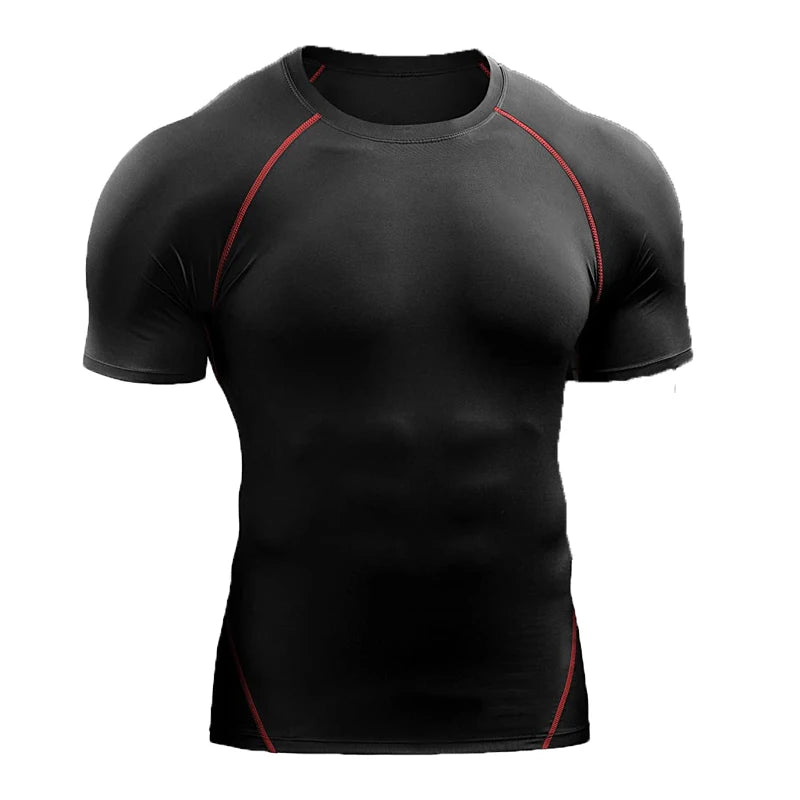 2025 Men’s Compression T-Shirt – Quick-Dry, Elastic Sportswear for Running, Gym & Workout
