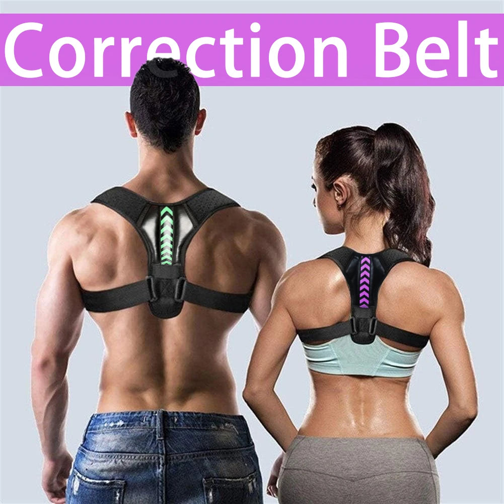 Adjustable Posture Corrector – Back & Shoulder Support, Clavicle, Spine Brace for Home & Office.