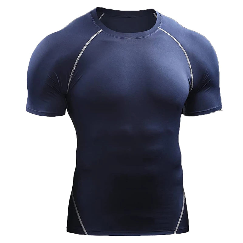 2025 Men’s Compression T-Shirt – Quick-Dry, Elastic Sportswear for Running, Gym & Workout