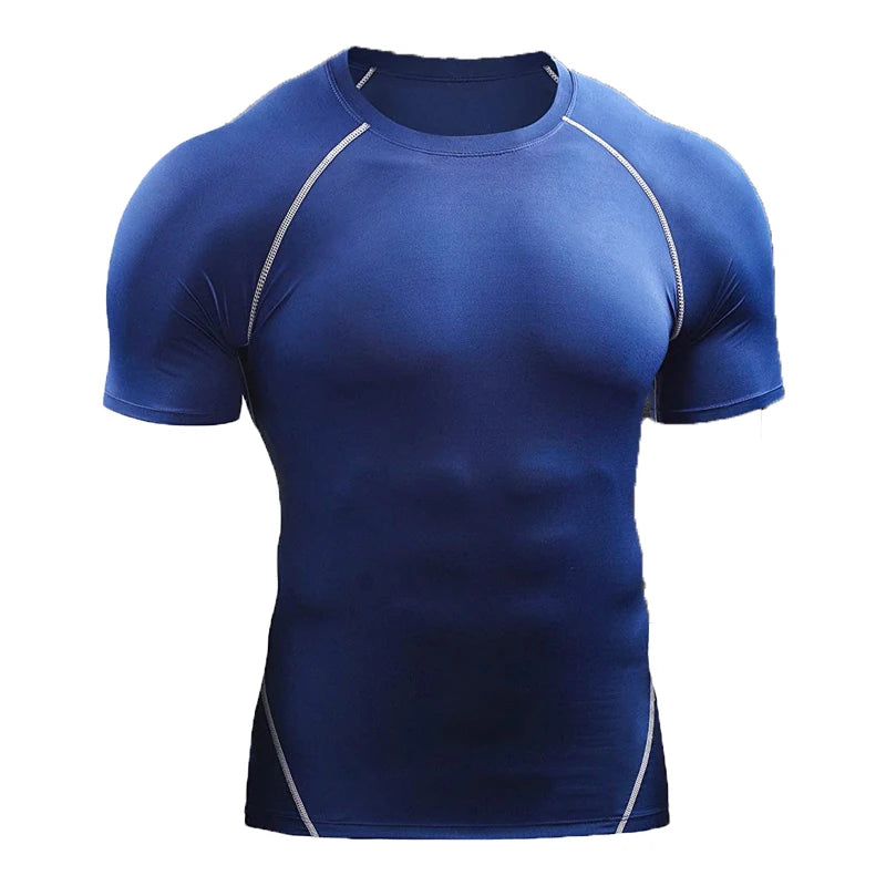 2025 Men’s Compression T-Shirt – Quick-Dry, Elastic Sportswear for Running, Gym & Workout