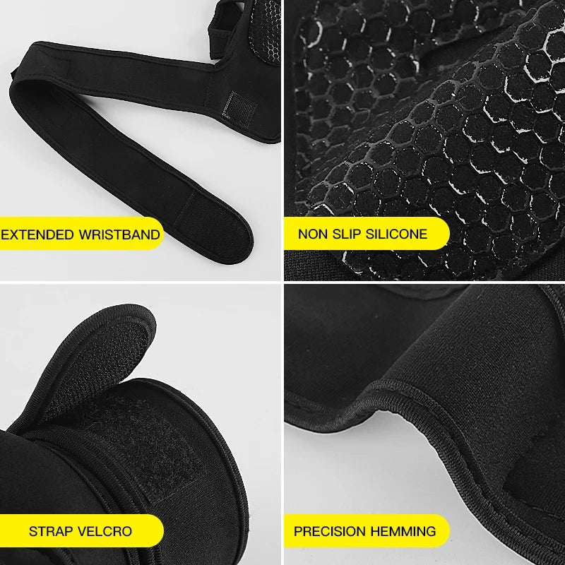 1Pair Training Gloves – Workout, Weightlifting, Fitness, Hand & Wrist Protector for Men & Women