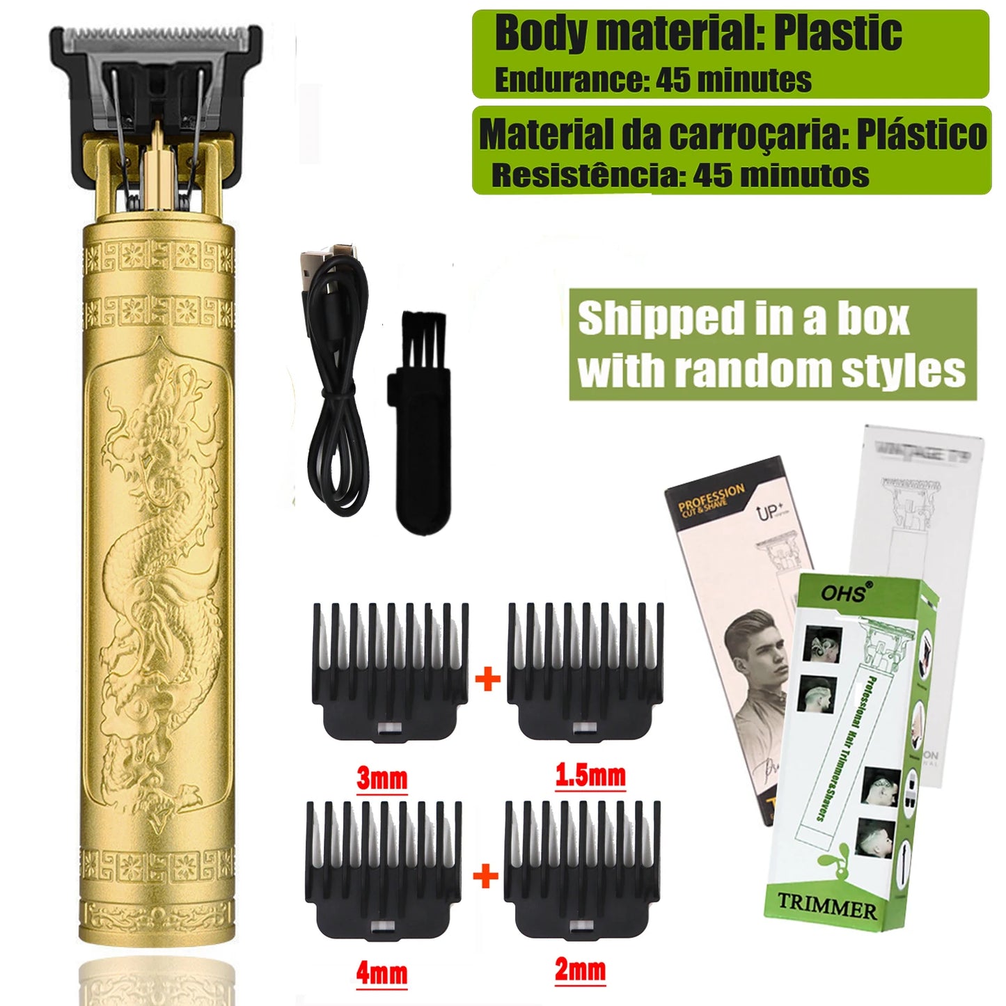 T9 Electric Hair Clipper – 0mm Beard & Body Trimmer, Men’s Shaver Grooming Tool