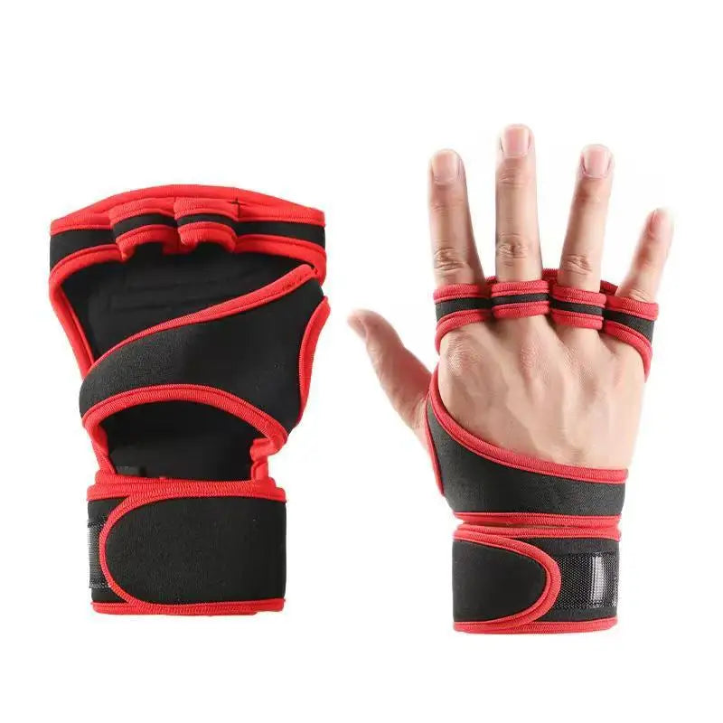 1Pair Training Gloves – Workout, Weightlifting, Fitness, Hand & Wrist Protector for Men & Women