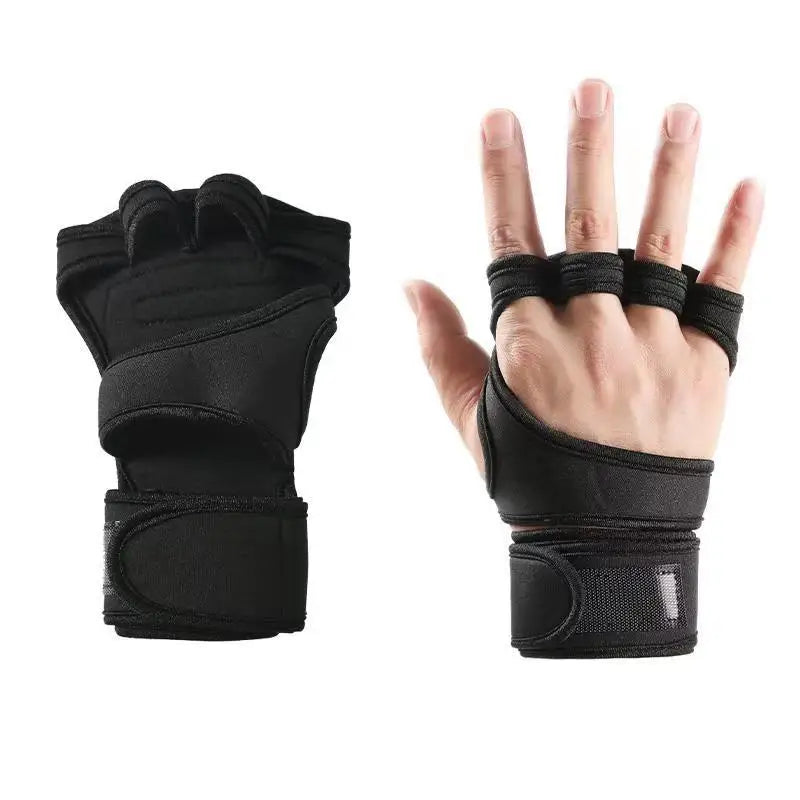 1Pair Training Gloves – Workout, Weightlifting, Fitness, Hand & Wrist Protector for Men & Women
