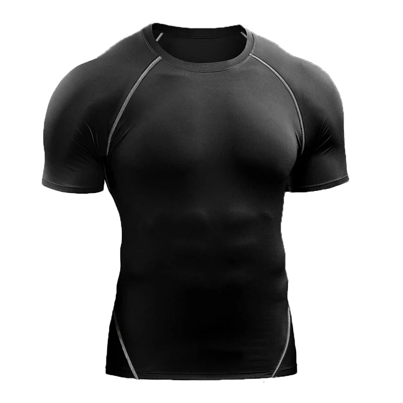2025 Men’s Compression T-Shirt – Quick-Dry, Elastic Sportswear for Running, Gym & Workout