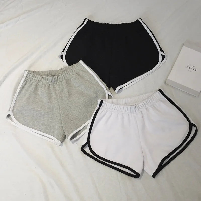 Elastic Shorts for Women, Loose Fitting, Quick Drying, Summer Thin Running, Fitness, Leisure, and Anti External Wear.