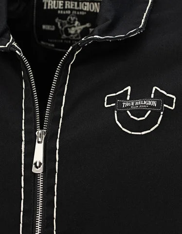 Y2K Retro Denim Leather Jacket