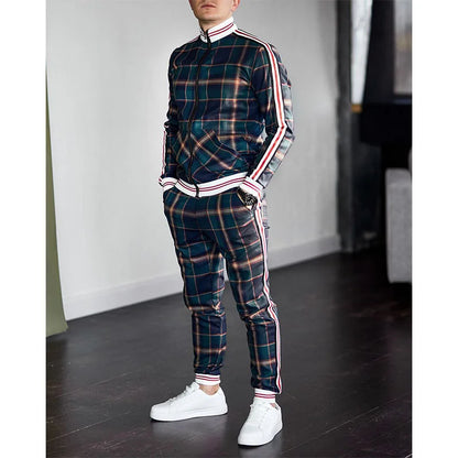 Plaid Tracksuit Set