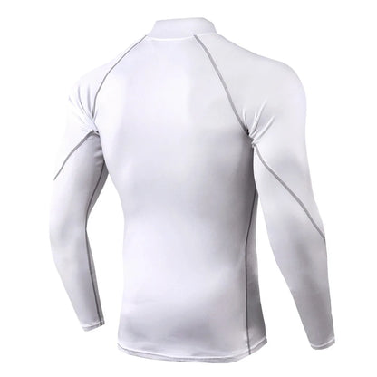 Men’s Quick-Dry Compression T-Shirt – Long Sleeve, Bodybuilding, Running, Gym Rashguard