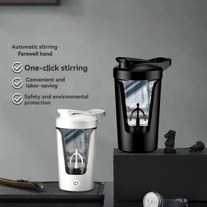 Electric Protein Shaker – Self-Stirring Bottle, Portable Blender Cup for Coffee, Milk, Fitness Drinks