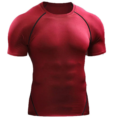 2025 Men’s Compression T-Shirt – Quick-Dry, Elastic Sportswear for Running, Gym & Workout