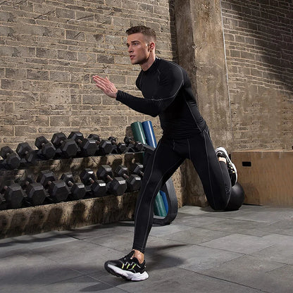 Men’s Quick-Dry Compression T-Shirt – Long Sleeve, Bodybuilding, Running, Gym Rashguard