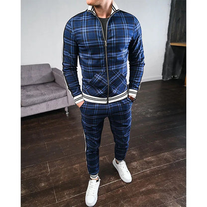 Plaid Tracksuit Set