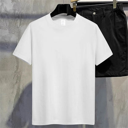 Couple Cotton T-Shirts – Unisex, Solid Color, Summer Short Sleeve, Comfy O-Neck Tee