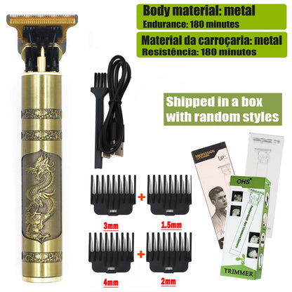 T9 Electric Hair Clipper – 0mm Beard & Body Trimmer, Men’s Shaver Grooming Tool
