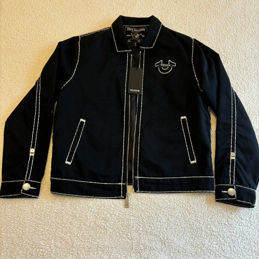 Y2K Retro Denim Leather Jacket