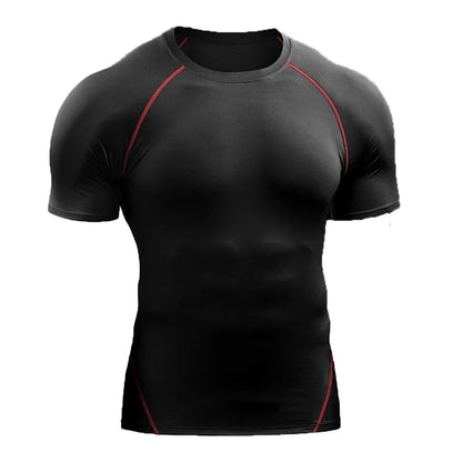2025 Men’s Compression T-Shirt – Quick-Dry, Elastic Sportswear for Running, Gym & Workout