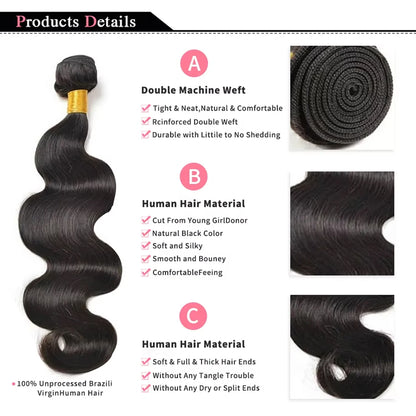 Brazilian Body Wave Hair Bundles