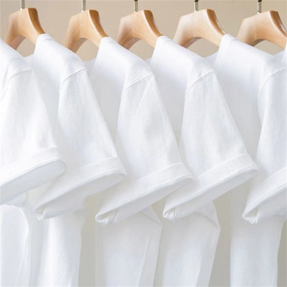 Couple Cotton T-Shirts – Unisex, Solid Color, Summer Short Sleeve, Comfy O-Neck Tee