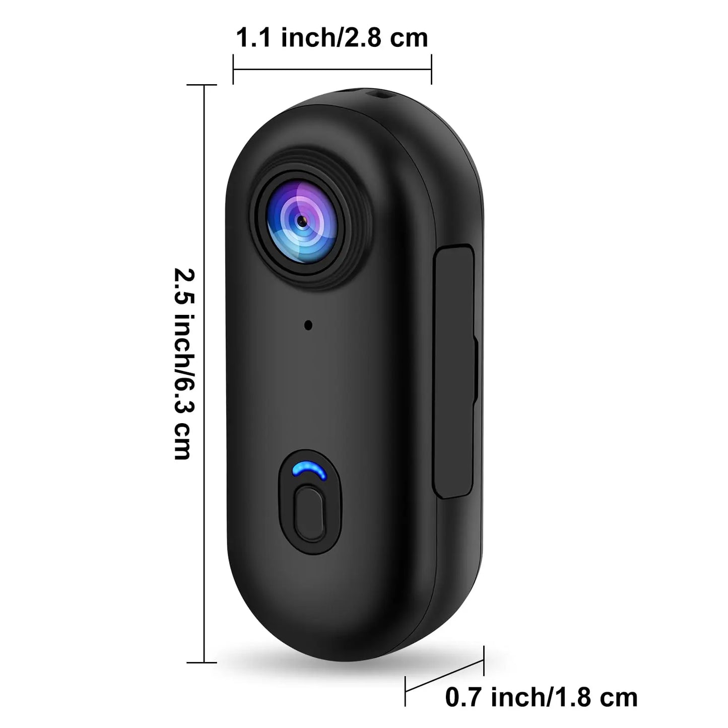 Pocket 4K Mini Camera – Wearable, Magnetic, Waterproof, WiFi Cam for Vlogs, Cycling, Home Use