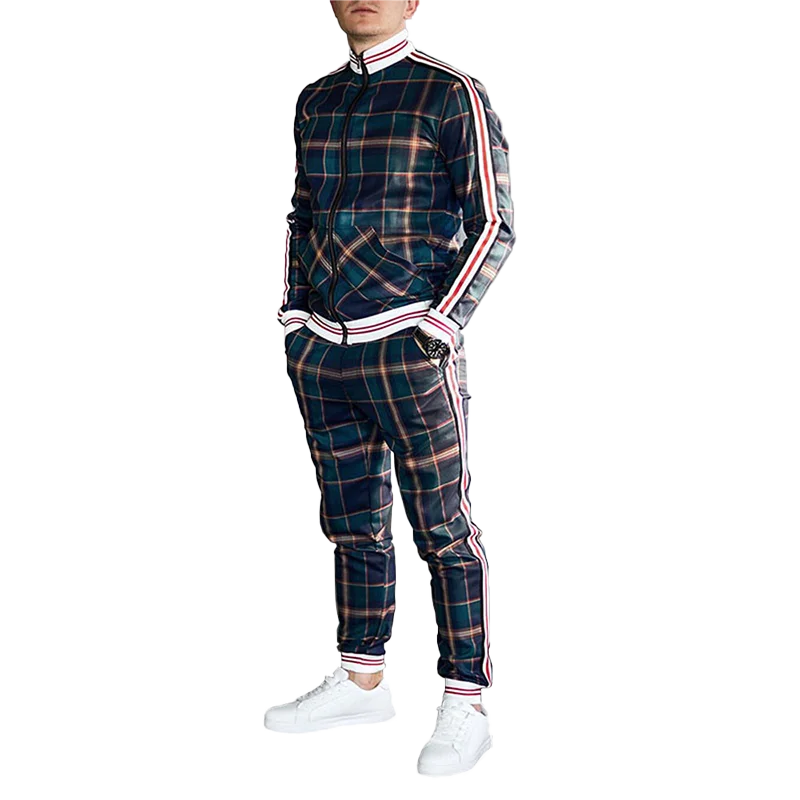 Plaid Tracksuit Set