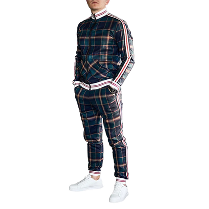Plaid Tracksuit Set