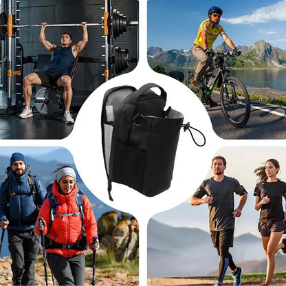 Magnetic Gym Sling Bag – Waterproof Crossbody with Bottle & Phone Holder for Sports & Travel
