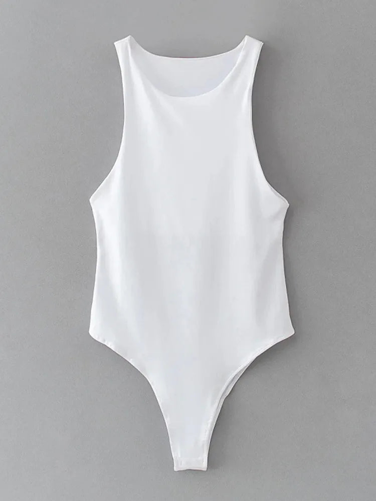 Women’s Sexy Summer Bodycon Bodysuit – Slim Fit, Casual Chic, 8 Colors, Clubwear Playsuit