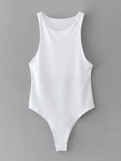Women’s Sexy Summer Bodycon Bodysuit – Slim Fit, Casual Chic, 8 Colors, Clubwear Playsuit