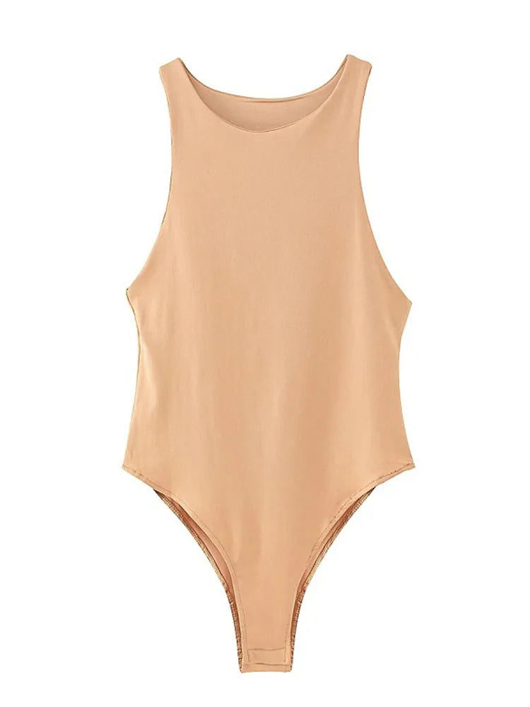 Women’s Sexy Summer Bodycon Bodysuit – Slim Fit, Casual Chic, 8 Colors, Clubwear Playsuit
